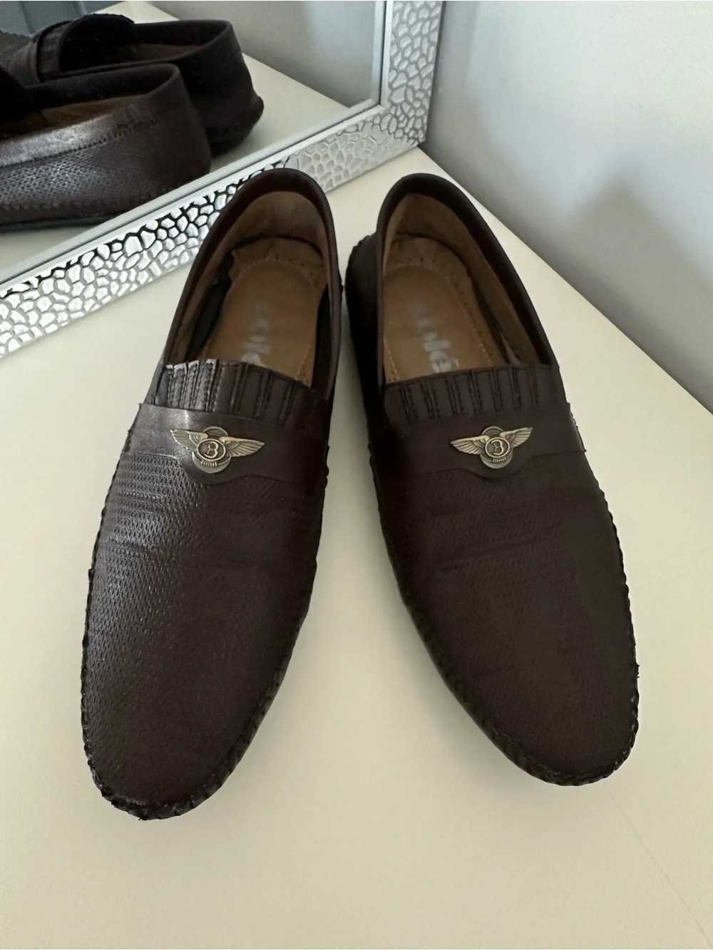 Solé Men's Brown Slip-On Loafers - Classic Driving Moccasins Sz 9.5